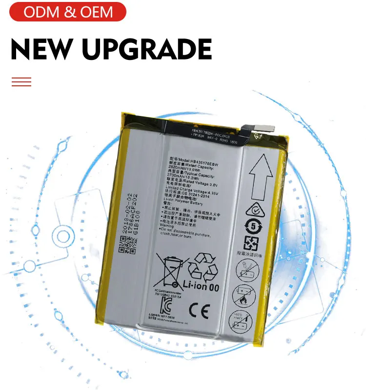 100% Original Li-ion Polyer Rechargeable Mobile Phone HB436178EBW Battery for MateS for Huawei Mate S Replacement