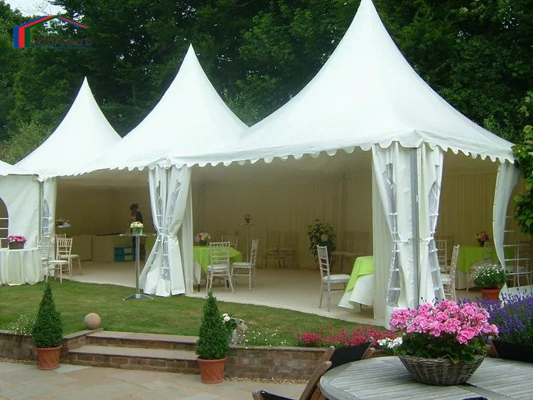 5/m/6m/8m high peak tent pagoda outdoor small party tent for sale