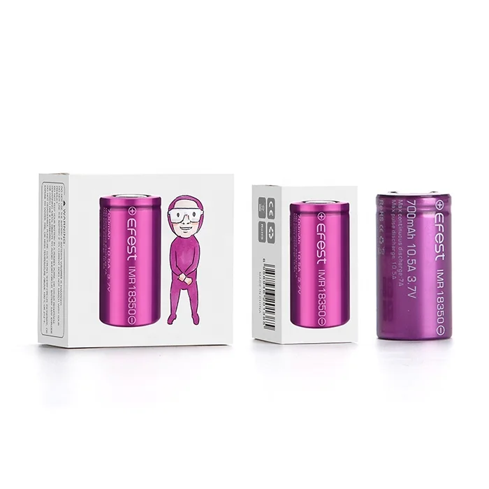 Original Efest VapeCell Dual Mini 18350 Li-Ion Battery for LED light and flashlight