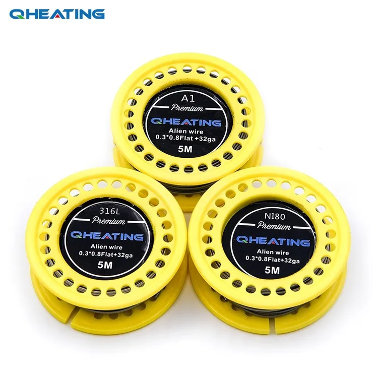 
Factory made prebuilt vapor rta ka1/ss316l/ ni80 coil vape nichrome clapton alien wire in spool 