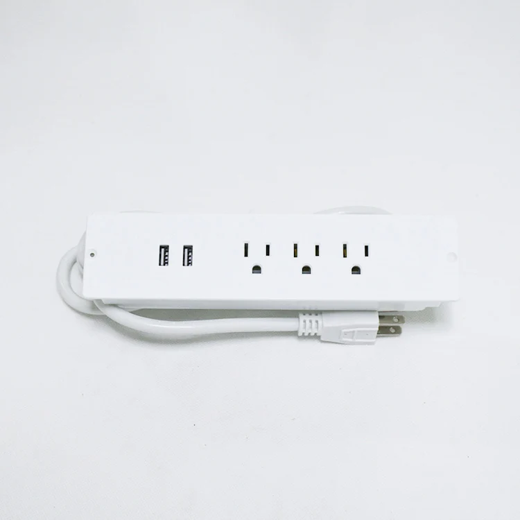 США Стандартный Винт питания mouted стол гнездо настольный блок розеток для офисного оборудования с usb зарядное устройство