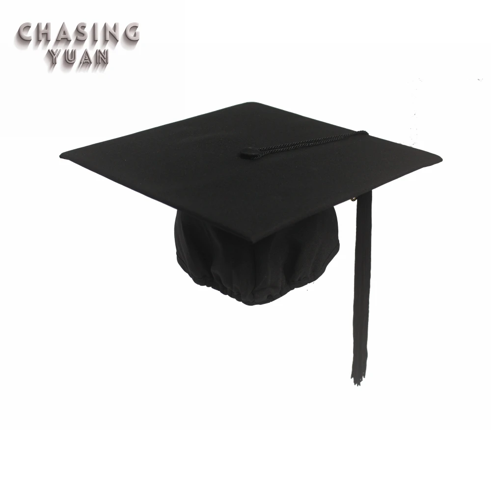 2019 Matte Black Kids Graduation Cap with Tassel