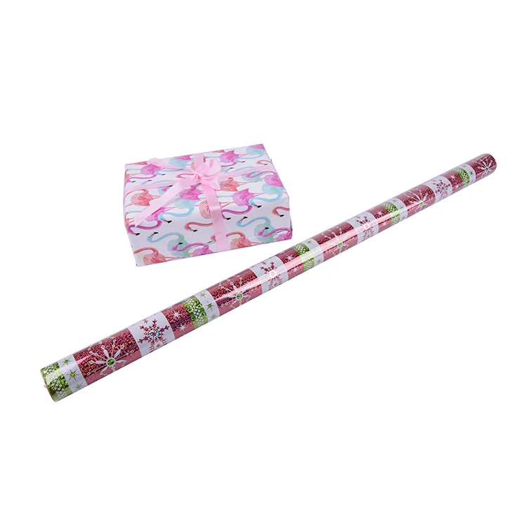 
Factory Direct Sales Birthday Gift Wrap Offset Printing Cmyk Holographic Foil Gift Wrapping Paper Custom 