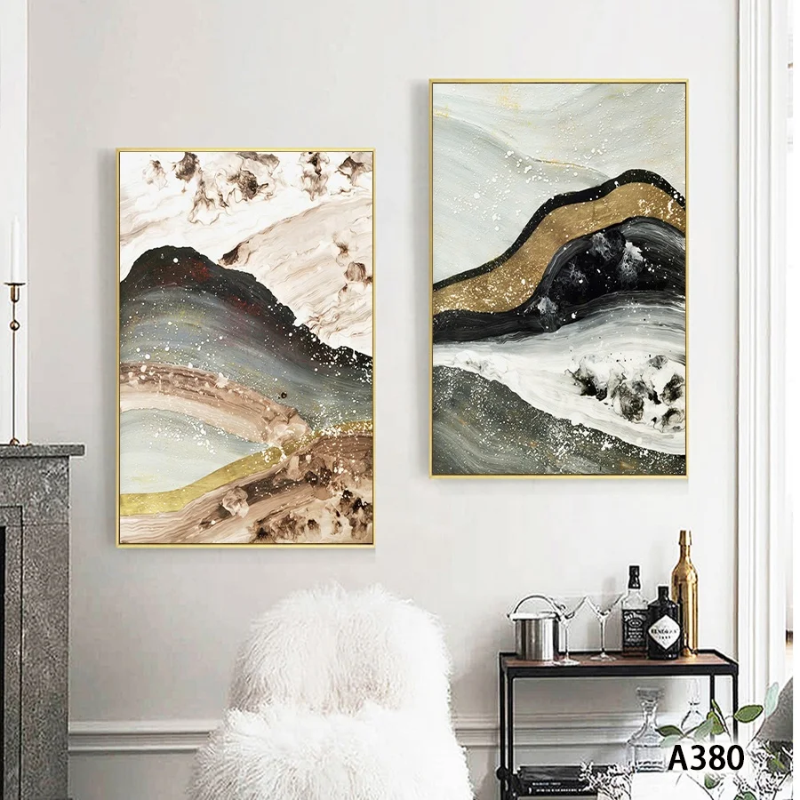 Framed Abstract Canvas Modern Paintings Printed Abstract Decorative Paintings