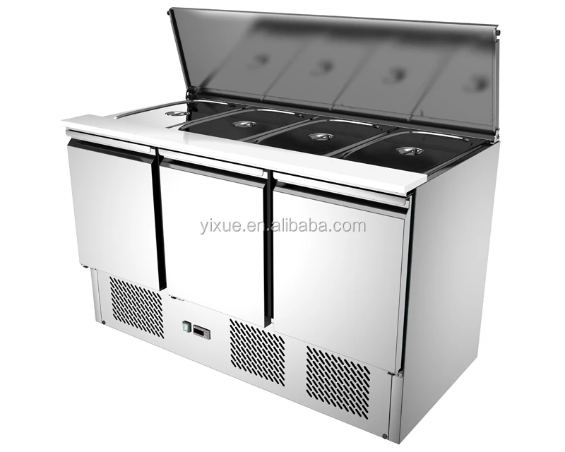 two door table refrigerated saladette counter /salad sandwich counter