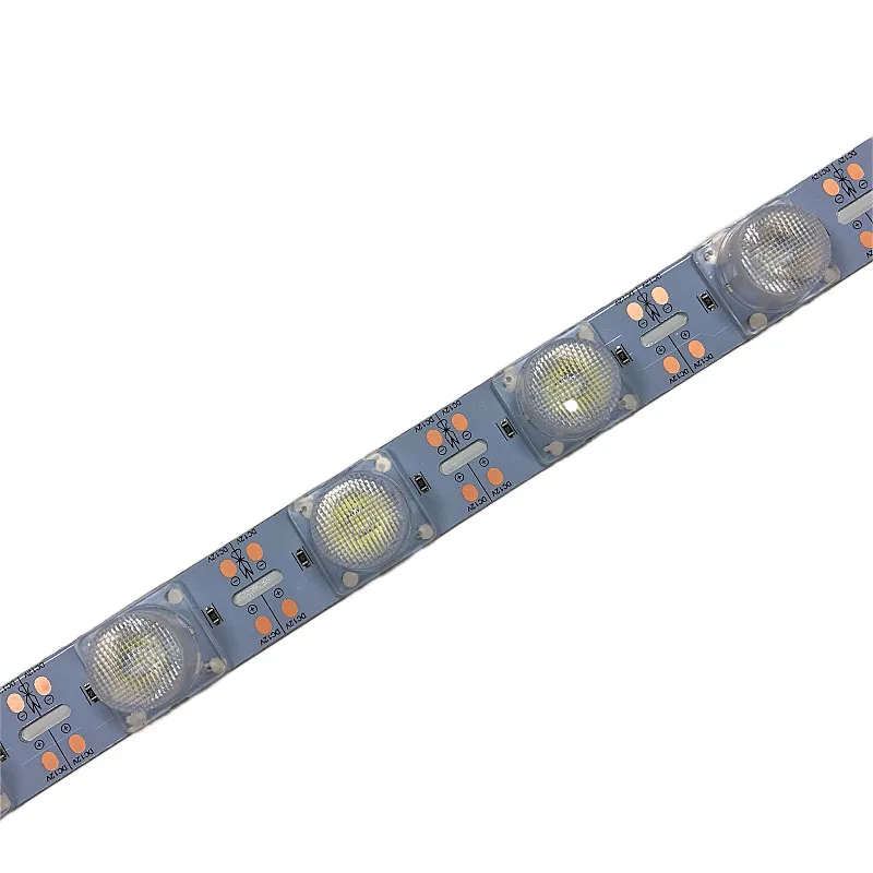 Side emitting 12V led rigid strip light 100cm 18leds SMD3030 24W led back light lens for light box