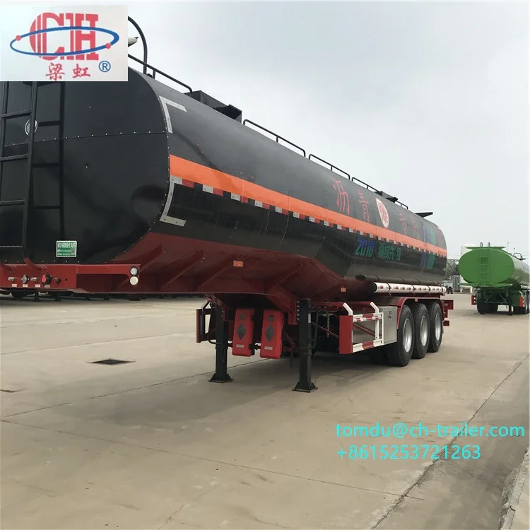 Popular Changhong Trailer 35m3 Bitumen 3 axle Tanker trailer for sale