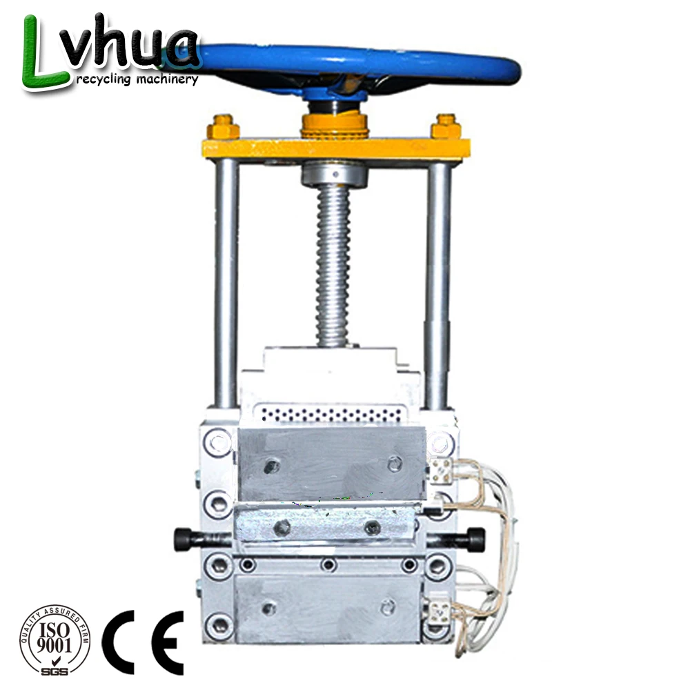 China made Lvdao and Lvhua plastic recycling machine mold head manual screen changer