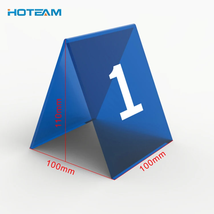 Custom Acrylic Plastic Table Numbers For Restaurant