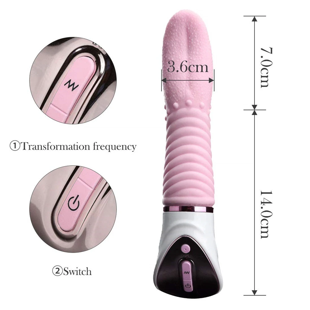 
G-Spot 10 Vibration Modes Soft Dildo Vibrators USB Rechargeable, Adult Sex Toys for Couples and Women 