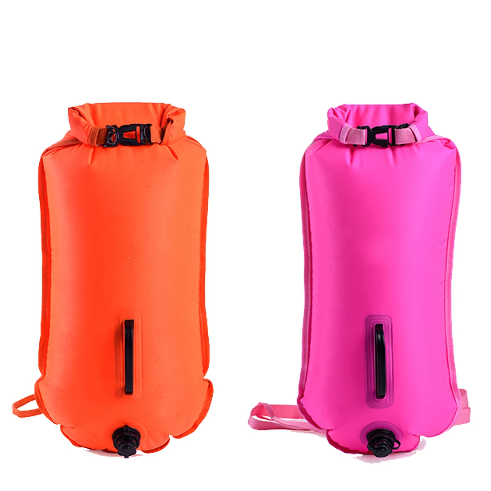 Orange Personal Open Water Swim Safety Tow Buoy 28L