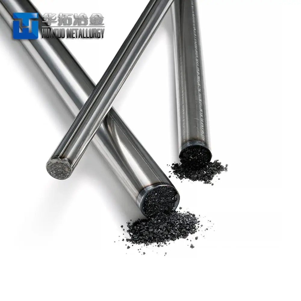 2023 Hot Sale Ferro Alloy Cored Wire for Steel Production Ferro Calcium Alloy