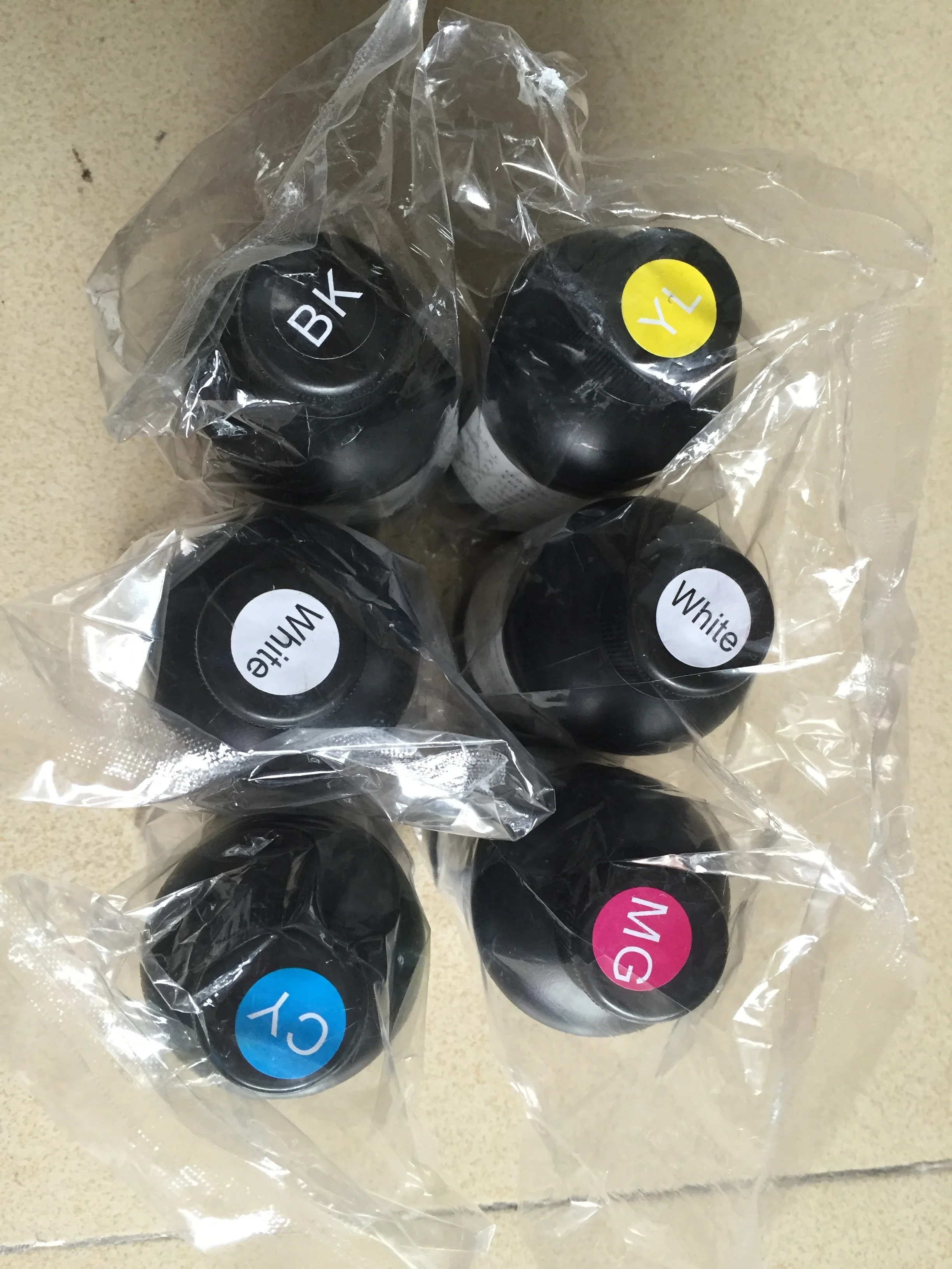 JETVINNER 2022 Competitive  A Grade Import UV Printer Ink Set 6 Colors Each Color 1000ml Per Bottle