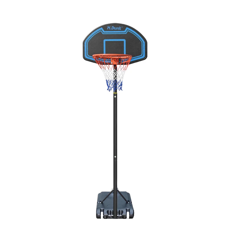 M.Dunk Junior Height Adjustable Basketball Hoop, Free Standing Portable Basketball Stand for Kids