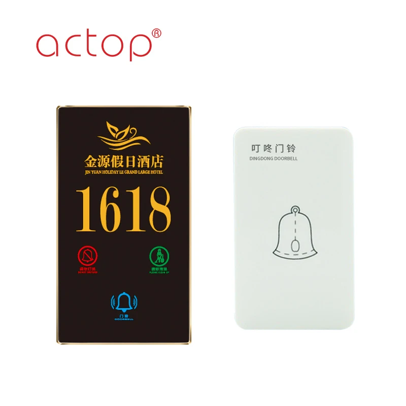 Hotel RUC room number door plate customize