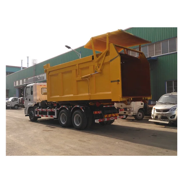 
23 ton hook arm garbage truck with 12 CBM garbage dump truck for sale 