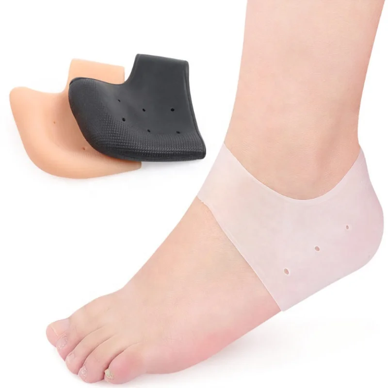 Амортизирующие силиконовые гелевые протекторы для пятки для облегчения боли в пятке