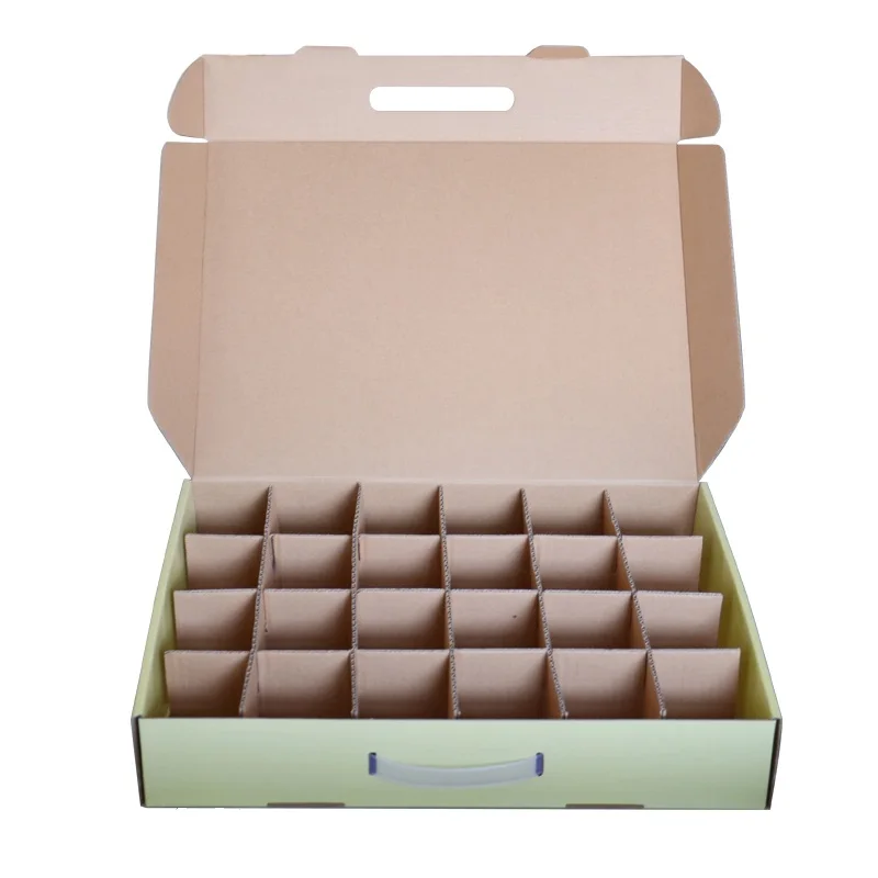 Factory wholesale cheapest cardboard carton box with partitions