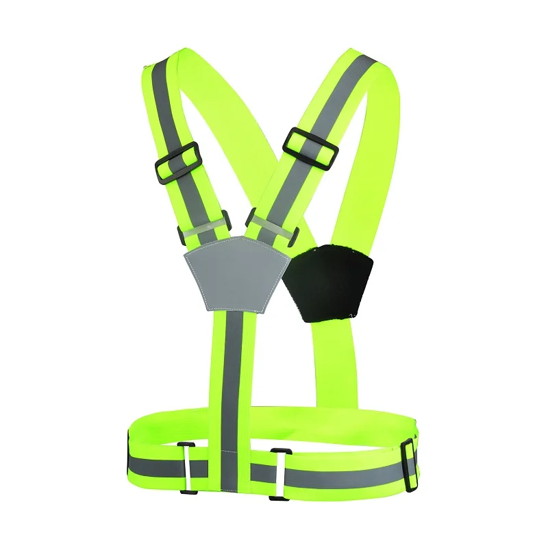 
CE EN ISO 20471:2013Outdoor Jogging CyclingAdjustable lightweight Waist Belt Armband Ankle Bands high visibility reflective vest 