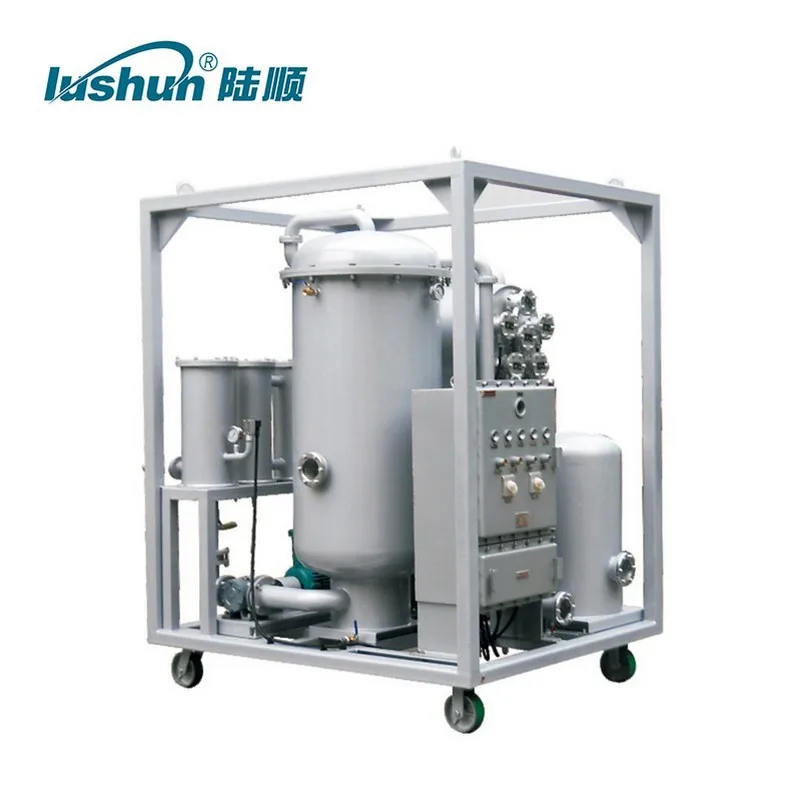 LUSHUN Brand Vacuum Explosion-proof Type Mobile Type Lubricating Oil Purifier Machine