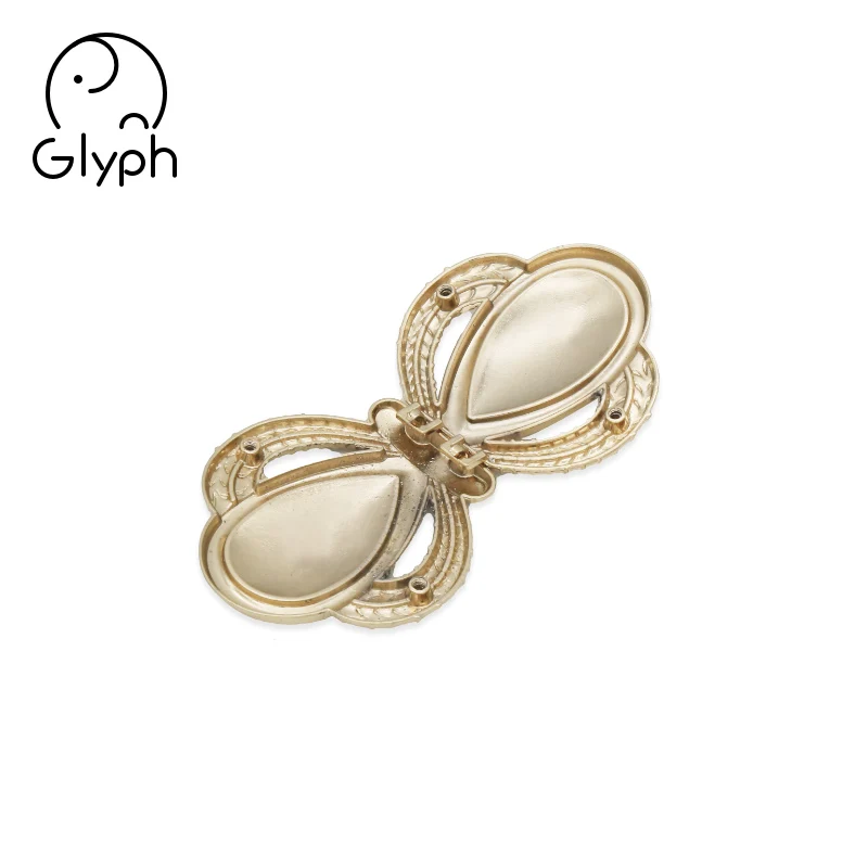 Wholesale high quality custom fashion metal belt butterfly buckle clasp for bags