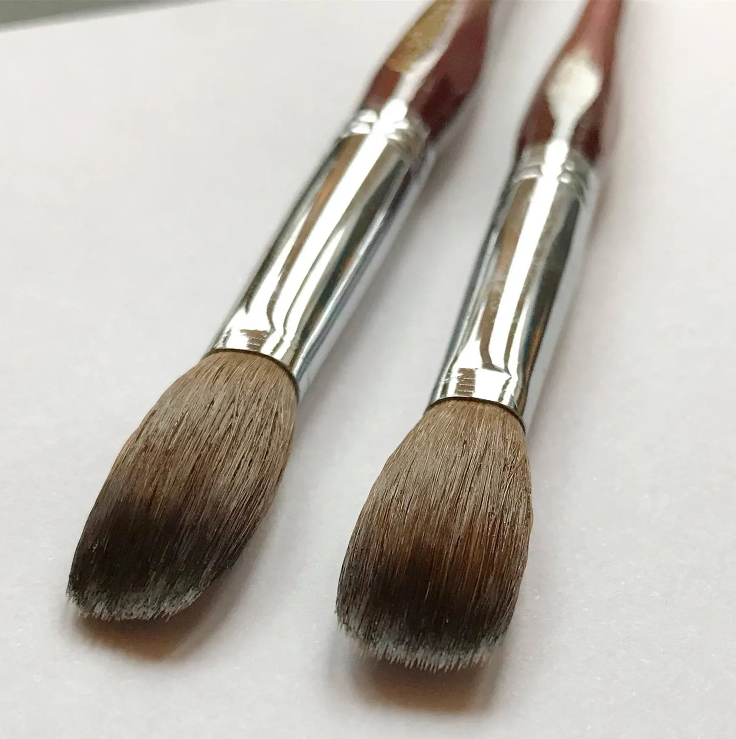 Бесплатный образец, пользовательская Кисть для ногтей, чистая колонская акриловая кисть, чистый колонский