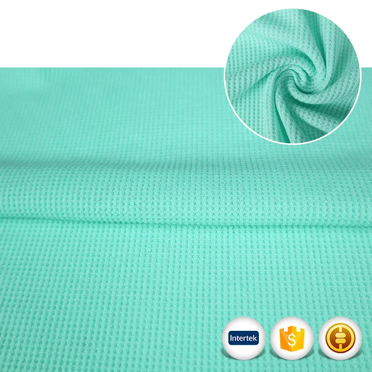
New product t shirt thermal polyester rayon spandex waffle knitted stretch fabric 