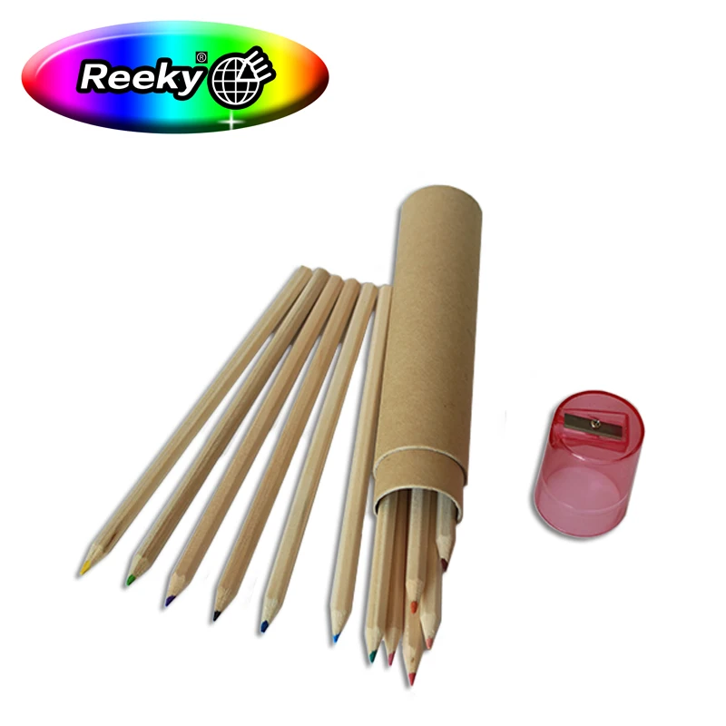 Kawaii карандаш набор цветов трубы с точилка крышки