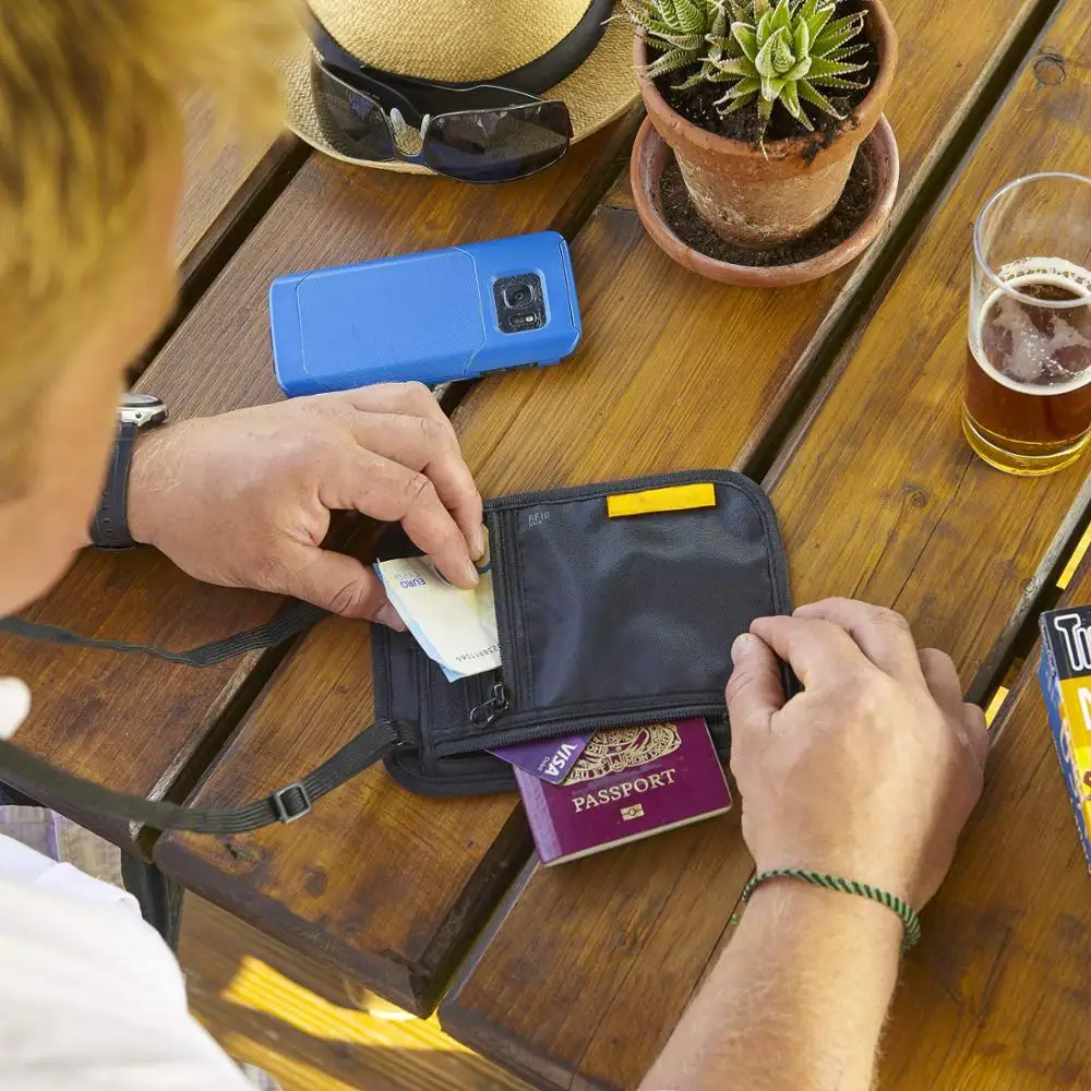 Индивидуальный Держатель для паспорта Rfid путешествий кошелек на шею унисекс