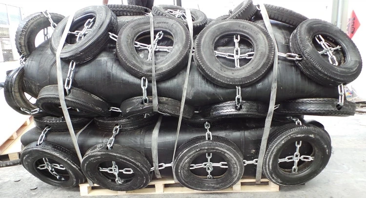 Shandong Qingdao D2.0m x L3.5m yokohama type rubber pneumatic marine fender