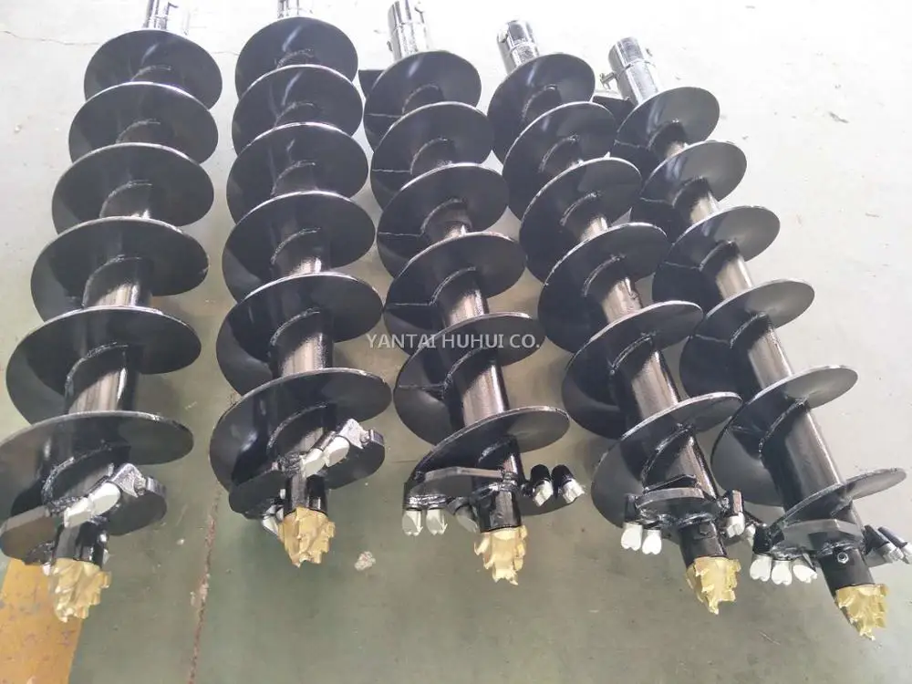 Mini Excavator Earth Auger Attachment / Hydraulic Drill Auger Drive