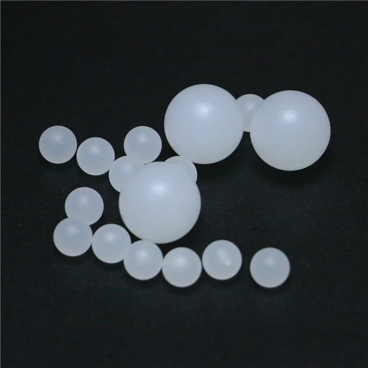 High grade 30mm 60mm PP PTFE POM PA66 HDPE solid  hollow plastic ball