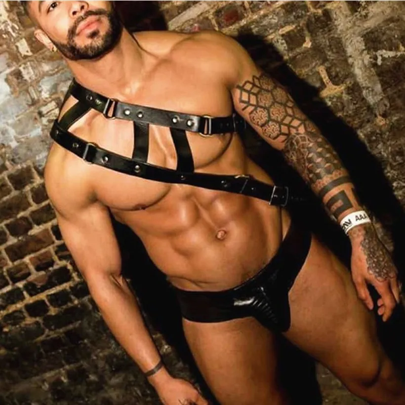 European and American original Punk business leisure men and women universal restraint strap shawl Joker fashion jewelry belt