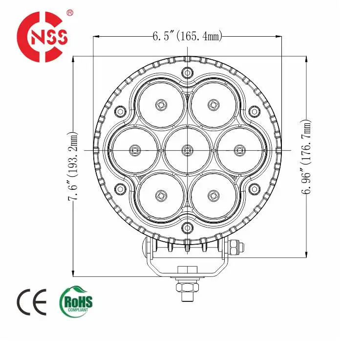 Offroad LED Work Light for car 12V 24V led work lamp 10000lm  68W  70W  73W LED Work Light
