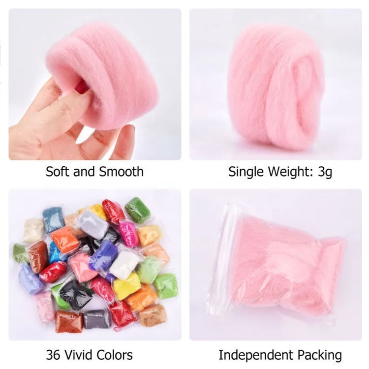 DIY Wool Poke Felting  High Quality DIY Handmade Craft Wool Felt Poking Fun For Children