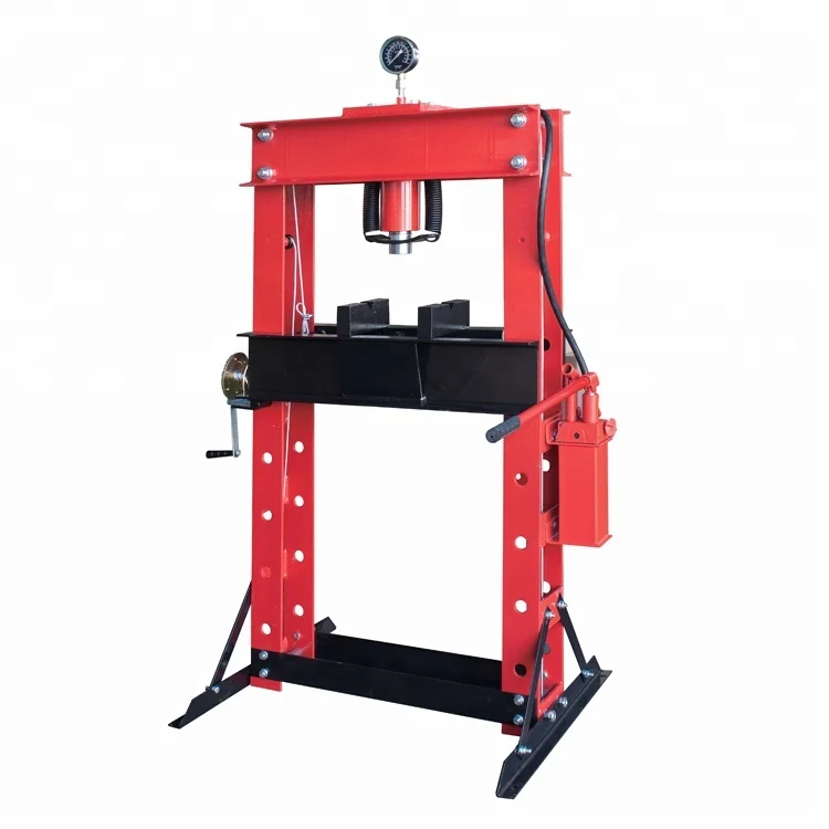 CE сертифицированный 50 тонн гидравлический магазин пресс с манометром и лебедкой
