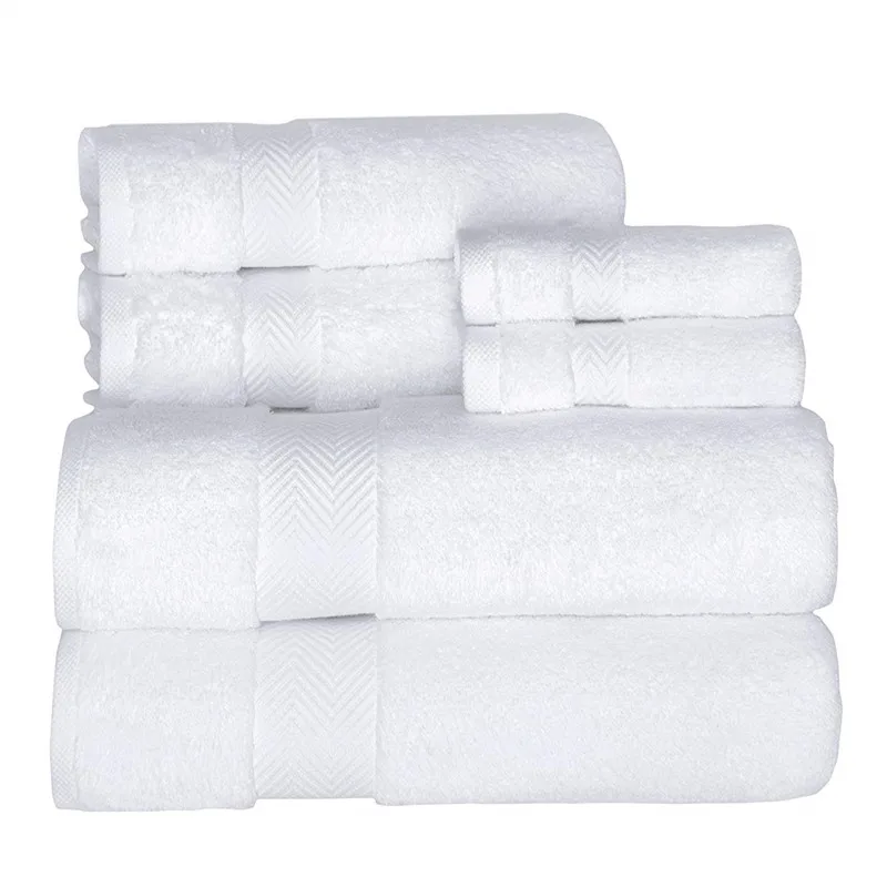 Hotel quality 600GSM long pile Egyptian Cotton 33x33cm square face towel 24pcs/pack white plain washcloth towel set
