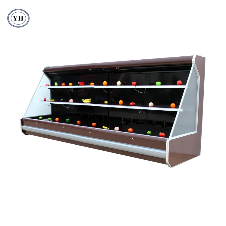 Custom Supermarket Refrigeration Equipment Vegetable Refrigerator Fruit Storage Frozen Food Display Freezer Display Cooler LFG-D