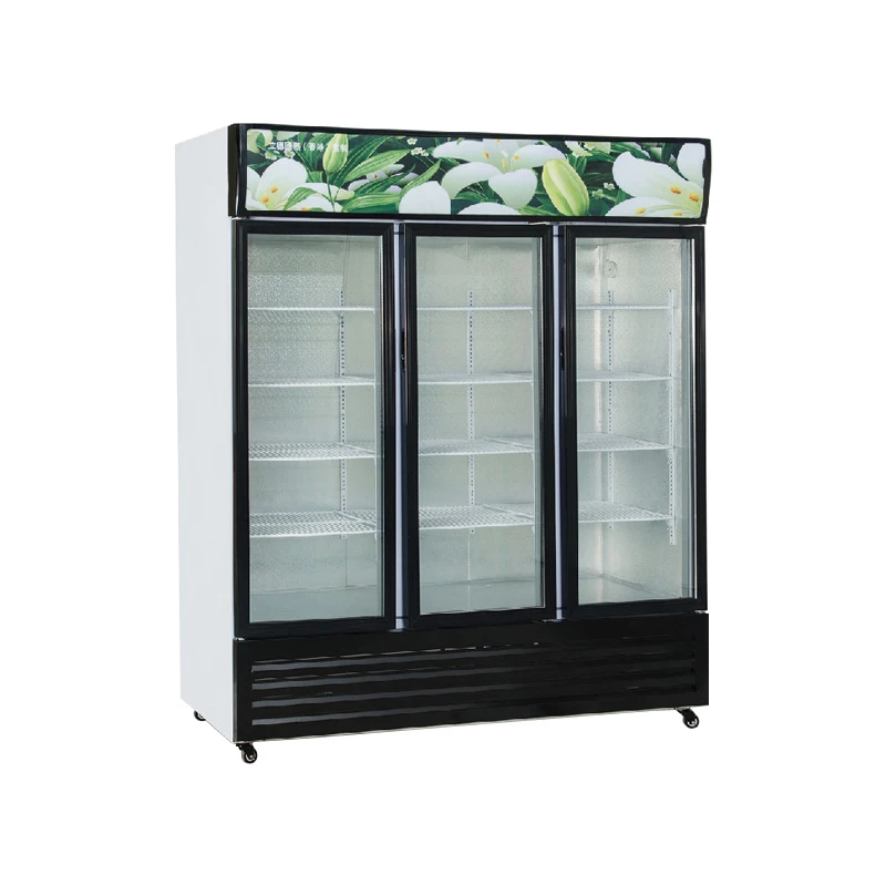 
Commercial glass 1-Door merchandiser upright Reach In Beverage Cooler display Refrigerator 