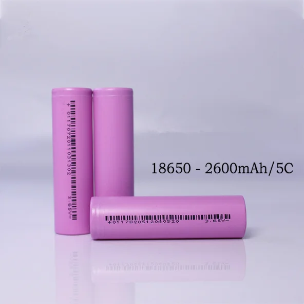 
Car Use INR18650 26EA 2600mAh 3C 1500 Cycles 3.6V EV 18650 Lithium Battery 
