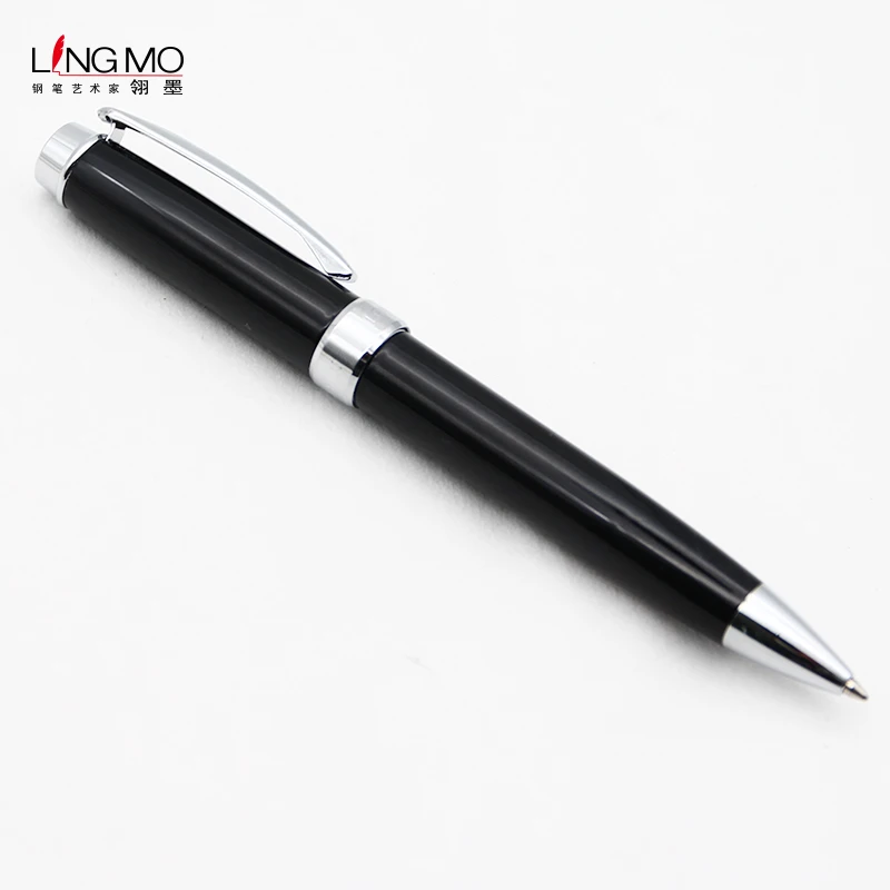 Shanghai Lingmo High Quality Design Ballpoint Pen OEM Logo Luxury Metal Ball Pen for Gift