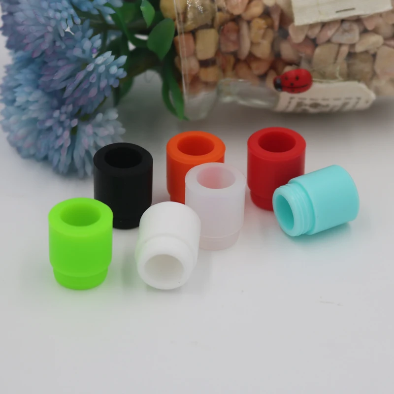 
lovekeke-S002 Silicone Mouthpiece Cover Drip Tip 810 test tip Colorful Silicon testing cap rubber short Tester 810 