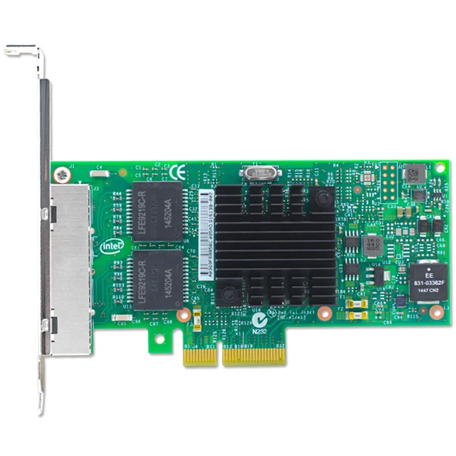 PCI-Express PCI-E Четыре RJ45-гигабитных порта Сетевой адаптер сетевого адаптера с I350-T4