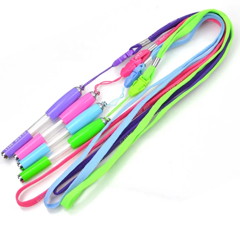 Promotion Polyester Ribbed Lanyard with Plastic Buckle Hook
