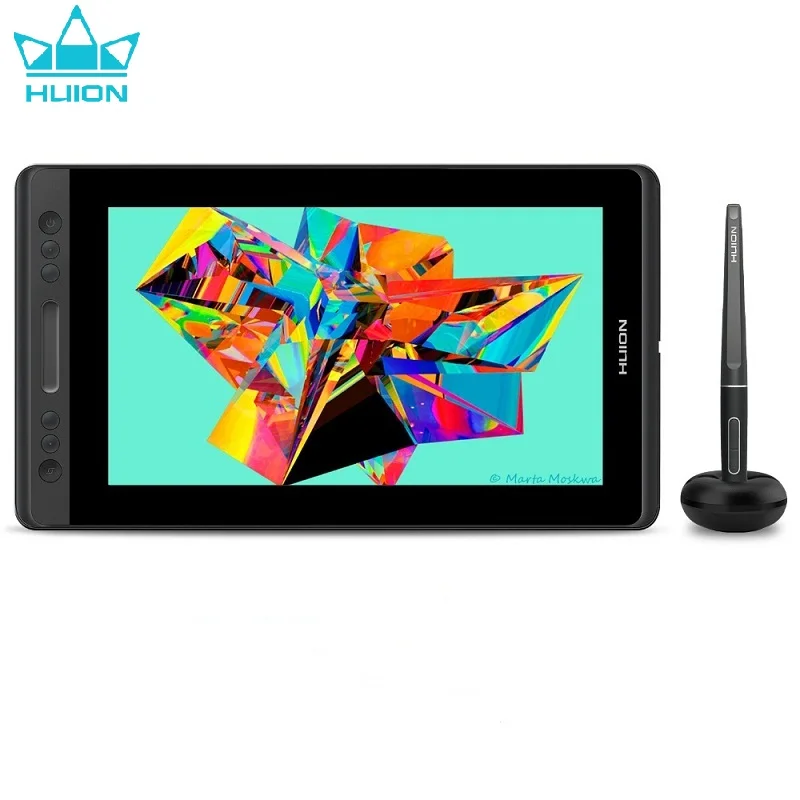 HUION KAMVAS Pro 13 GT-133 наклон Поддержка Батарея-Бесплатная ручка графический Рисунок планшет дисплей монитор