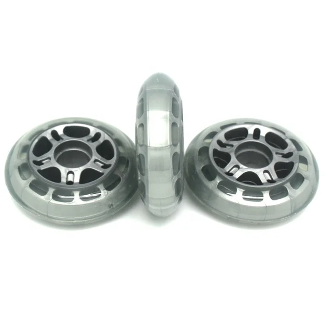 factory directly 60% to 90% rebound customized printing best quality 80MM PU wheels for inline skates or roller skates