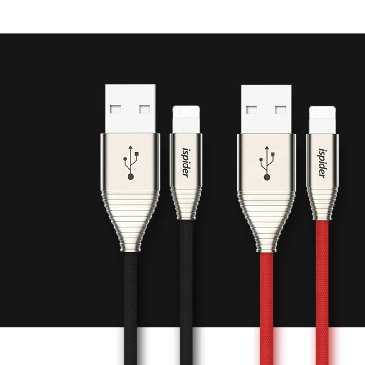 Высокое качество цинковый сплав usb кабель зарядное устройство для iphone Быстрая зарядка для iphone 8