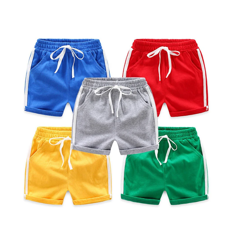 
Children clothing boys sports summer loose cotton colorful kids shorts alkz105 