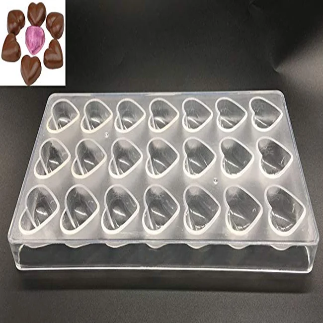 21-piece tray, candy making mold, diamond transparent  Custom polycarbonate chocolate mold