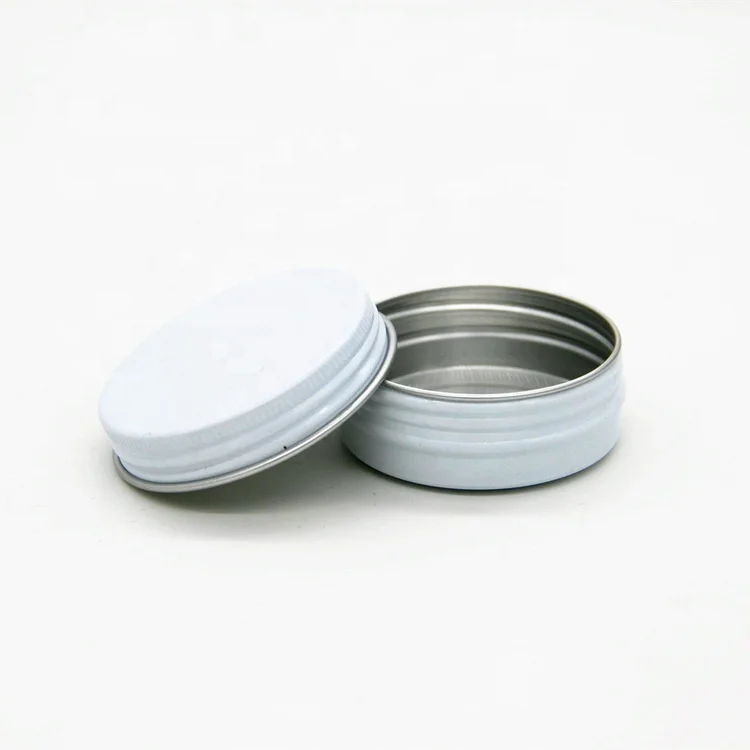 Free sample 6 colors Custom Logo aluminum can, round metal aluminum cosmetic jar